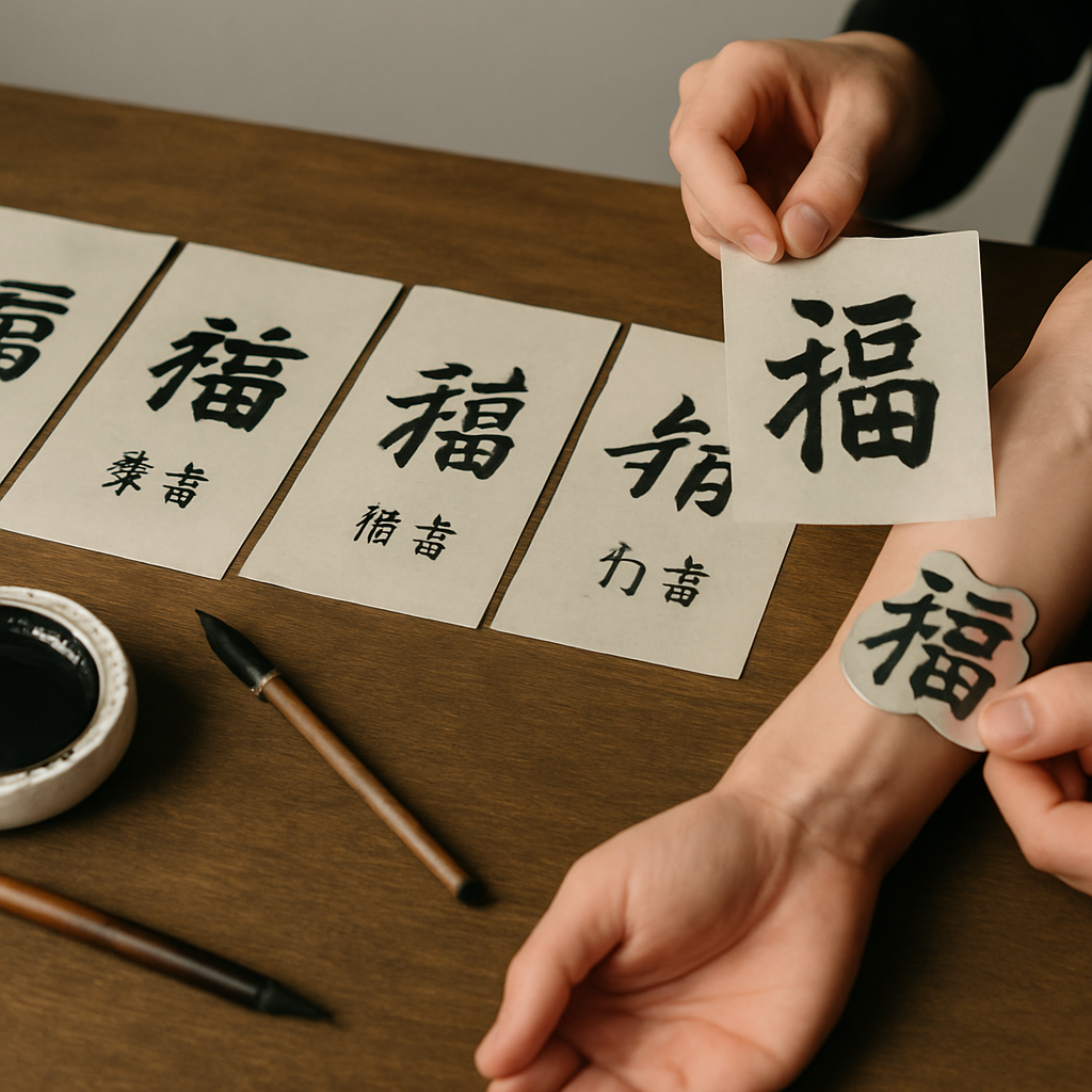 Historische Schriftzeichen Motive – Chinese-Tattoo